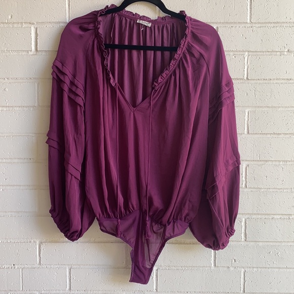 NWOT Free People All Tucks Bodysuit - Picture 3 of 8